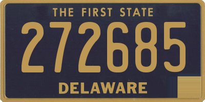 DE license plate 272685