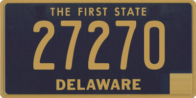 DE license plate 27270