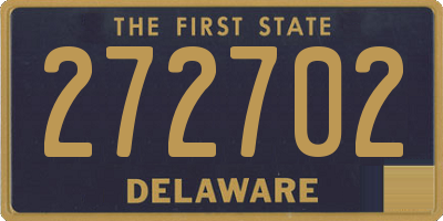 DE license plate 272702