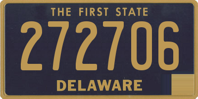 DE license plate 272706