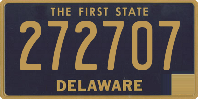 DE license plate 272707