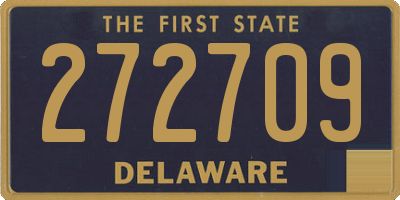 DE license plate 272709