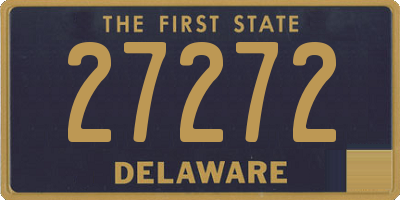 DE license plate 27272