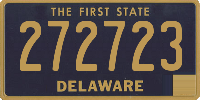 DE license plate 272723