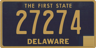 DE license plate 27274