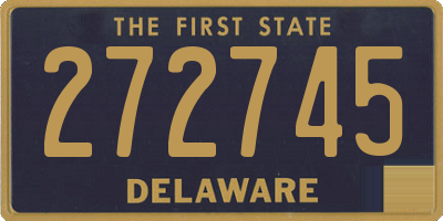 DE license plate 272745