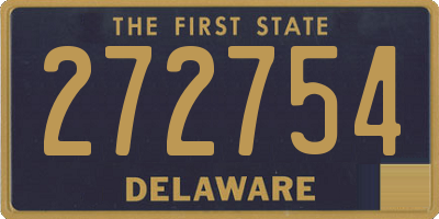 DE license plate 272754