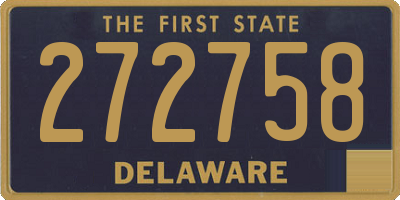 DE license plate 272758