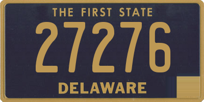 DE license plate 27276