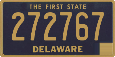 DE license plate 272767