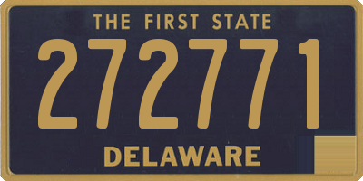 DE license plate 272771