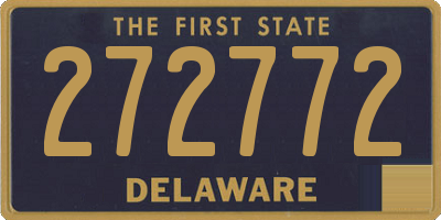 DE license plate 272772