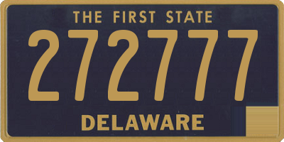DE license plate 272777