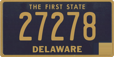 DE license plate 27278