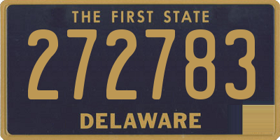 DE license plate 272783