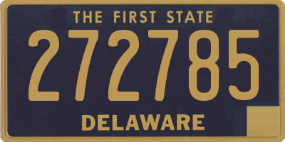 DE license plate 272785