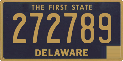 DE license plate 272789