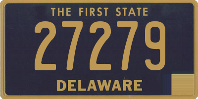 DE license plate 27279