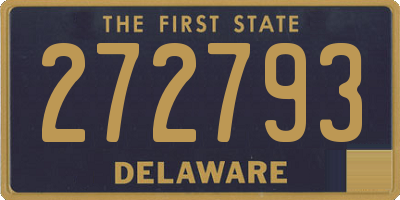 DE license plate 272793
