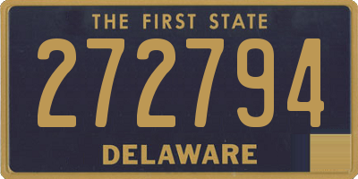 DE license plate 272794