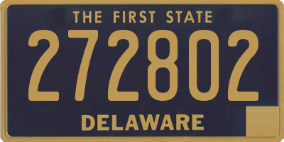 DE license plate 272802