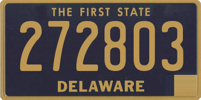 DE license plate 272803