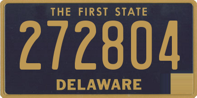DE license plate 272804