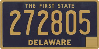 DE license plate 272805