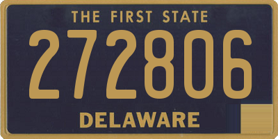 DE license plate 272806