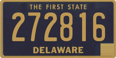 DE license plate 272816