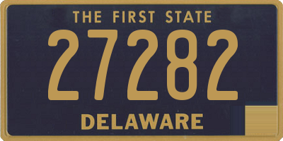 DE license plate 27282