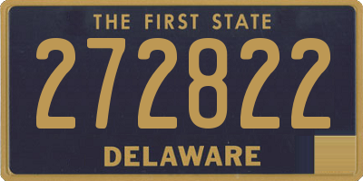 DE license plate 272822