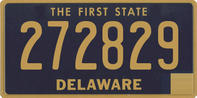 DE license plate 272829