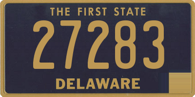 DE license plate 27283