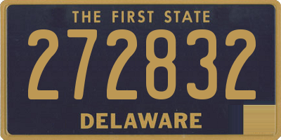 DE license plate 272832