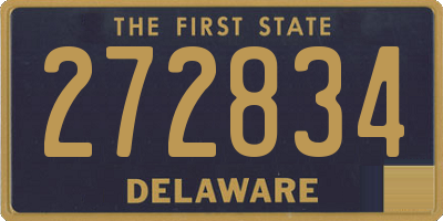 DE license plate 272834