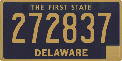 DE license plate 272837