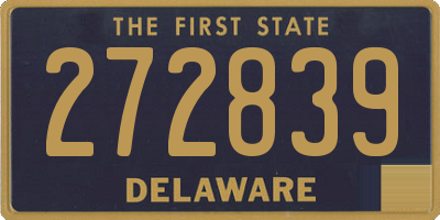 DE license plate 272839