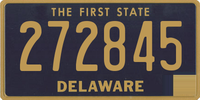 DE license plate 272845