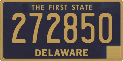 DE license plate 272850