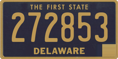 DE license plate 272853