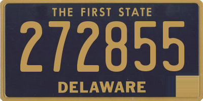 DE license plate 272855