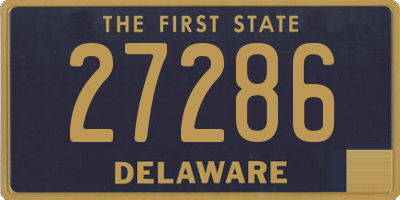 DE license plate 27286