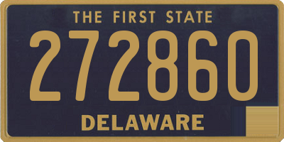 DE license plate 272860