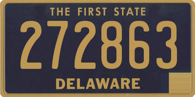 DE license plate 272863