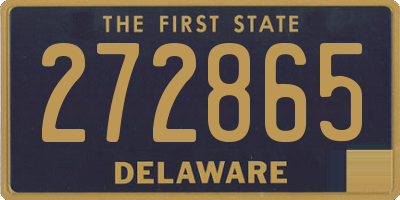 DE license plate 272865