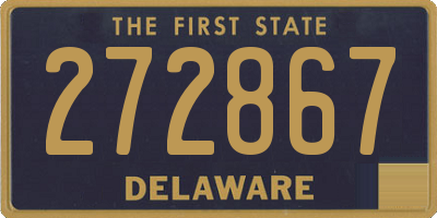 DE license plate 272867