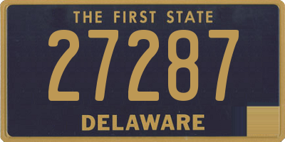 DE license plate 27287