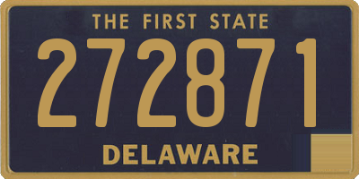 DE license plate 272871