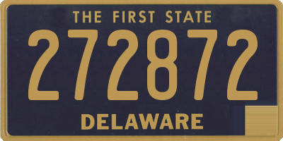 DE license plate 272872